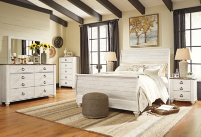 Willowton Queen Sleigh Bed Ashley Furniture Homestore