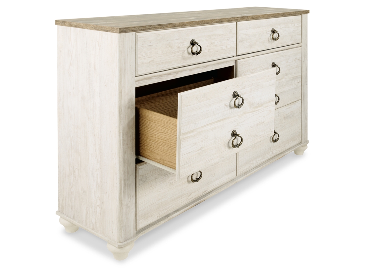 Willowton Dresser - Whitewash Willowton Dresser - Whitewash