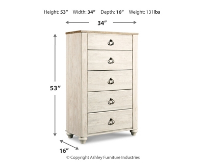 Willowton Chest Of Drawers Ashley Furniture Homestore