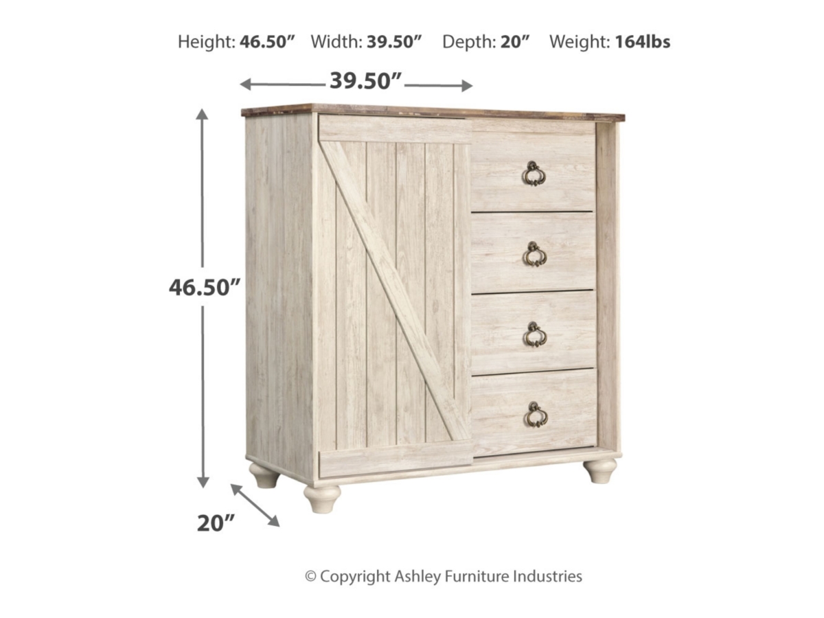 Willowton 5 Drawer Chest of Drawers