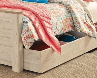 Willowton Twin Panel Bed with 1 Large Storage Drawer
