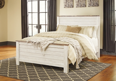 Willowton Queen Panel Bed, Whitewash