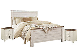 Willowton Queen Bed with 2 Nightstands, , large
