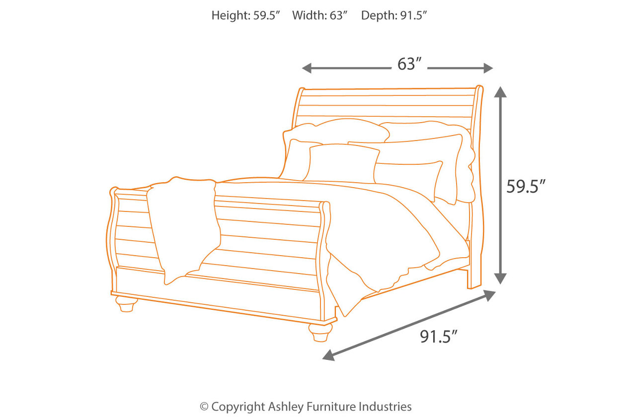 Willowton Queen Sleigh Bed Ashley Furniture Homestore