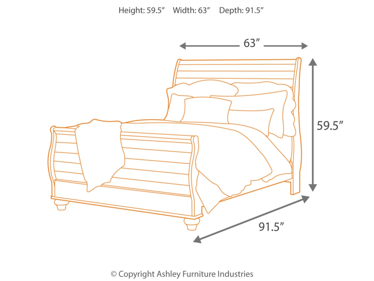 Willowton sleigh deals bedroom set