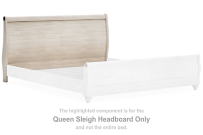 Willowton Queen Sleigh Headboard, Magnolia Farms Shiplap Headboard