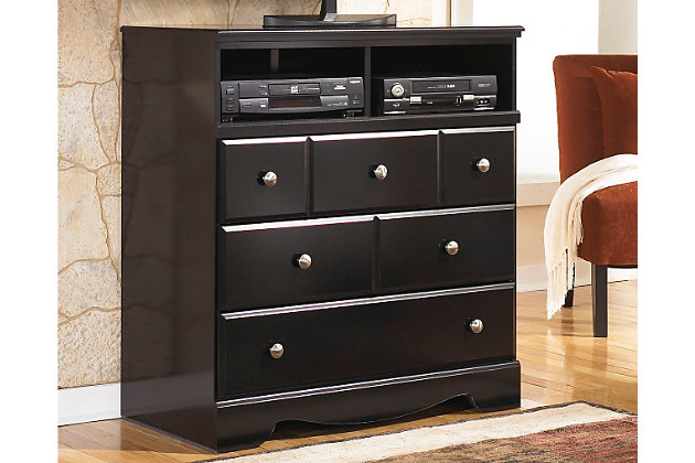 shay media chest | ashley furniture homestore