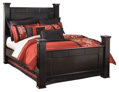 Ashley Ledelle King Poster Bed, Raleigh, Same Day Delivery