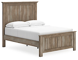 Yarbeck Queen Panel Bed, Sand, large