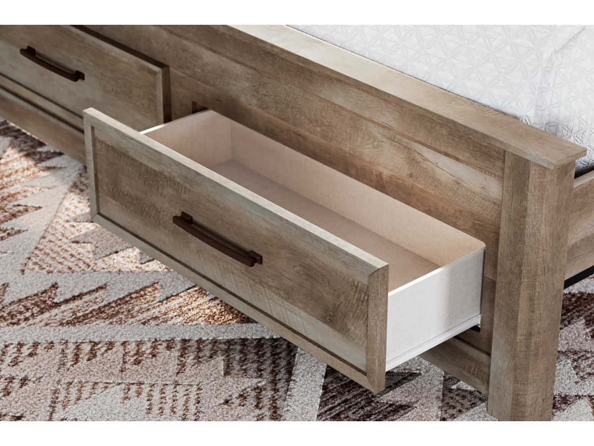 Yarbeck King Panel Bed with Storage | Ashley