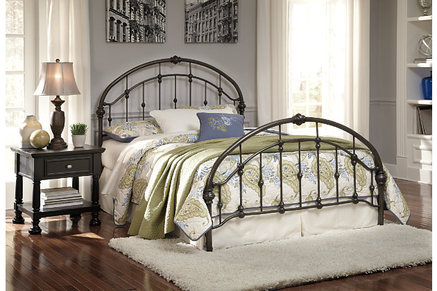 nashburg queen metal bed | ashley furniture homestore