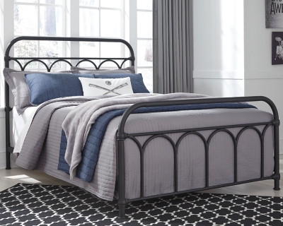 B280-672 Nashburg Full Metal Bed, Black sku B280-672