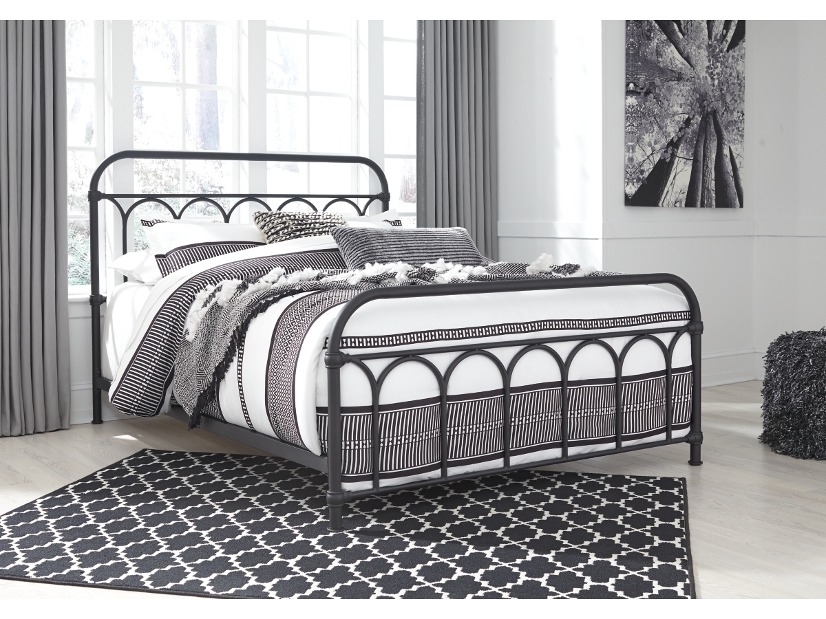 Nashburg Metal Bed - Black