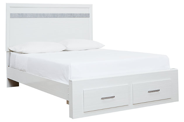 Jallory Queen Panel Bed With 2 Storage Drawers Ashley Furniture Homestore
