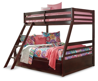 Halanton Twin over Full Bunk Bed with 1 Large Storage Drawer, , large