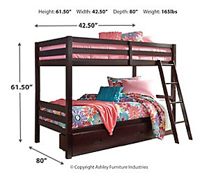 Halanton Twin Over Bunk Bed With 1, Ashley Furniture Triple Bunk Bedside