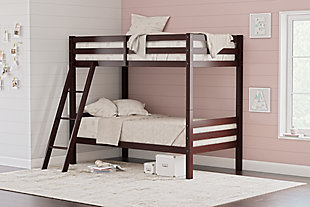 Halanton Twin over Twin Bunk Bed with Ladder, , rollover