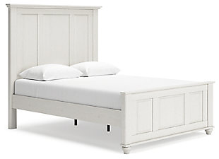 Grantoni Queen Panel Bed, White, large