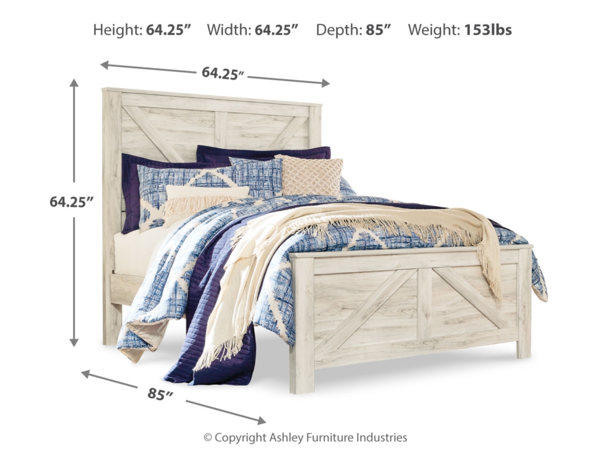 Bellaby Panel Bed - Whitewash Bellaby Panel Bed - Whitewash