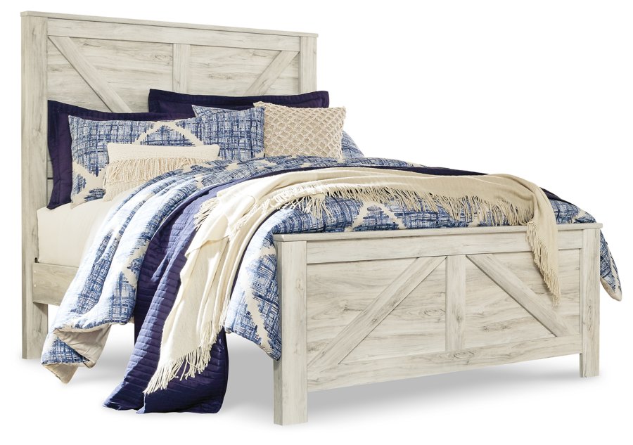 Cama con paneles Bellaby Queen Crossbuck, tocador y espejo - image 2