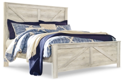 Bellaby King Crossbuck Panel Bed with Dresser | Ashley