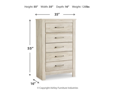 Ashley furniture 5 on sale drawer chest