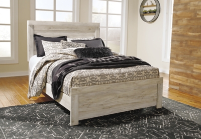 APK-B331-QPB Bellaby Queen Panel Bed, Whitewash sku APK-B331-QPB