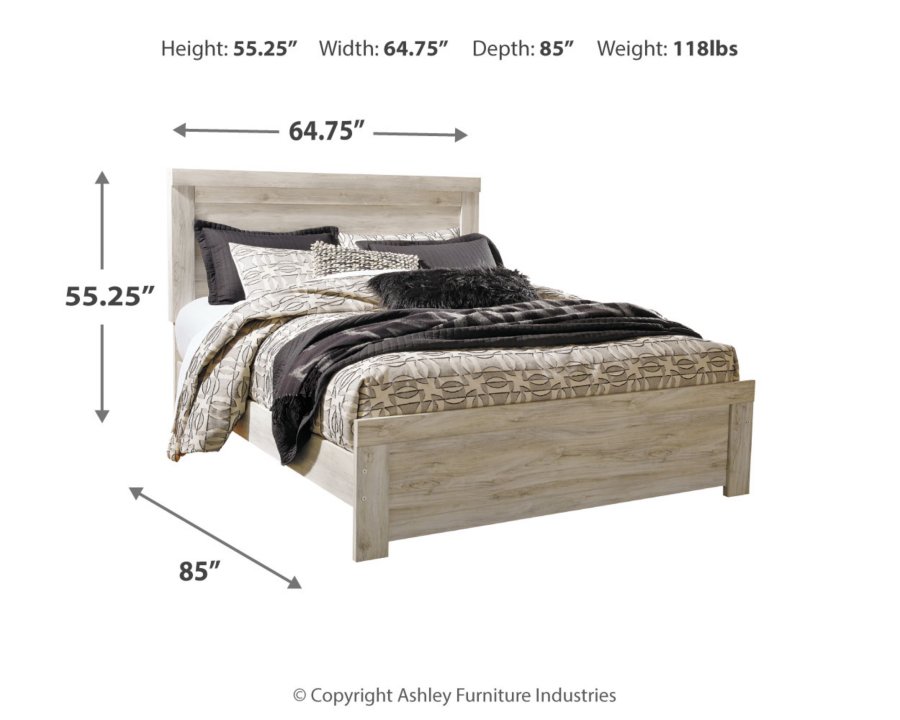 Cama Bellaby Queen con panel, cómoda y espejo - image 5