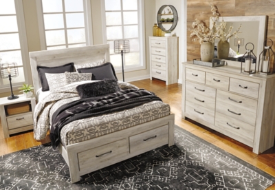 Bellaby Queen Platform Bed With 2 Storage Drawers Ashley