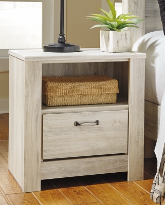 Bellaby 23 1 Drawer Charging Nightstand, Whitewash