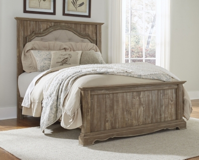 Shellington Queen Mansion Panel Bed Ashley Furniture Homestore