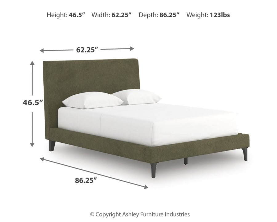 Zadilyn Full Upholstered Bed, Dresser and Mirror - image 15