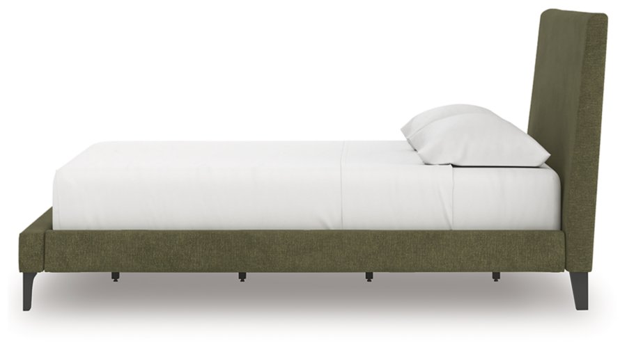 Cama tapizada tamaño queen, tocador y espejo Zadilyn - image 13