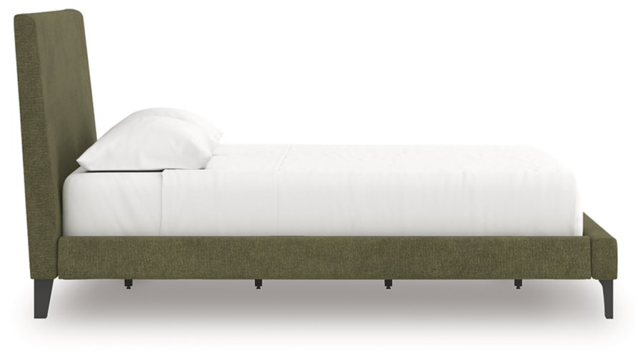 Cama tapizada tamaño queen, tocador y espejo Zadilyn - image 11