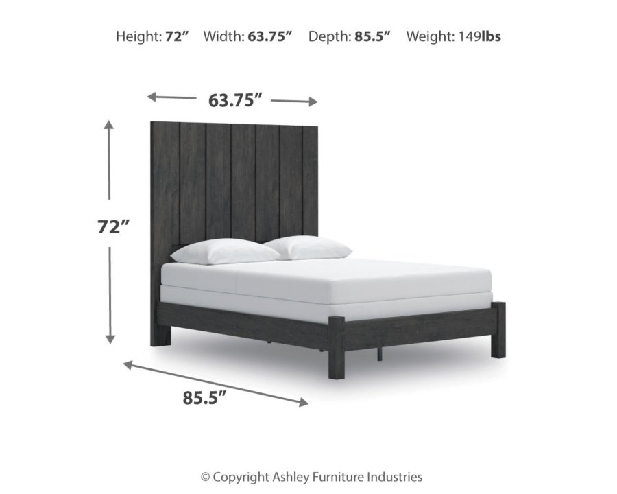 Cama con cabecero Parlayon Queen, cómoda y espejo - image 15