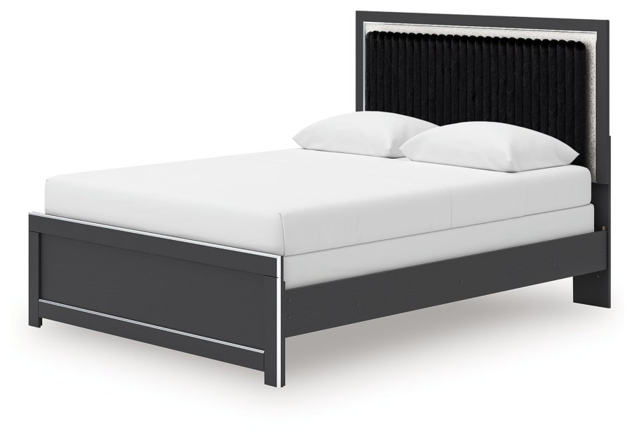 Birmonton Queen Upholstered Panel Bed, Dresser and Mirror - image 14