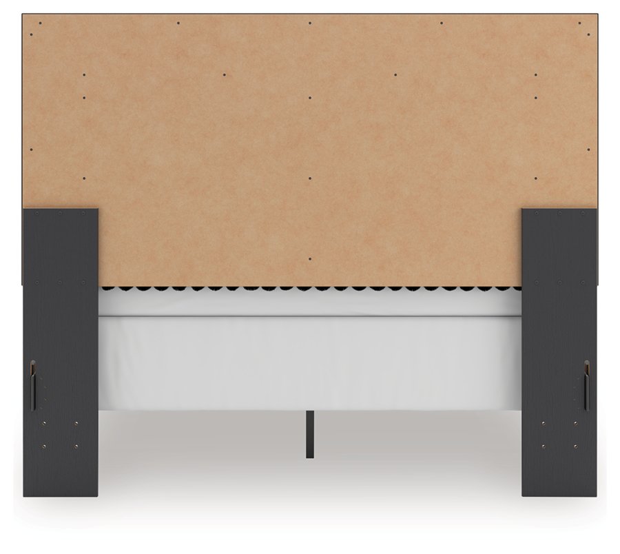 Birmonton Queen Upholstered Panel Bed, Dresser and Mirror - image 12