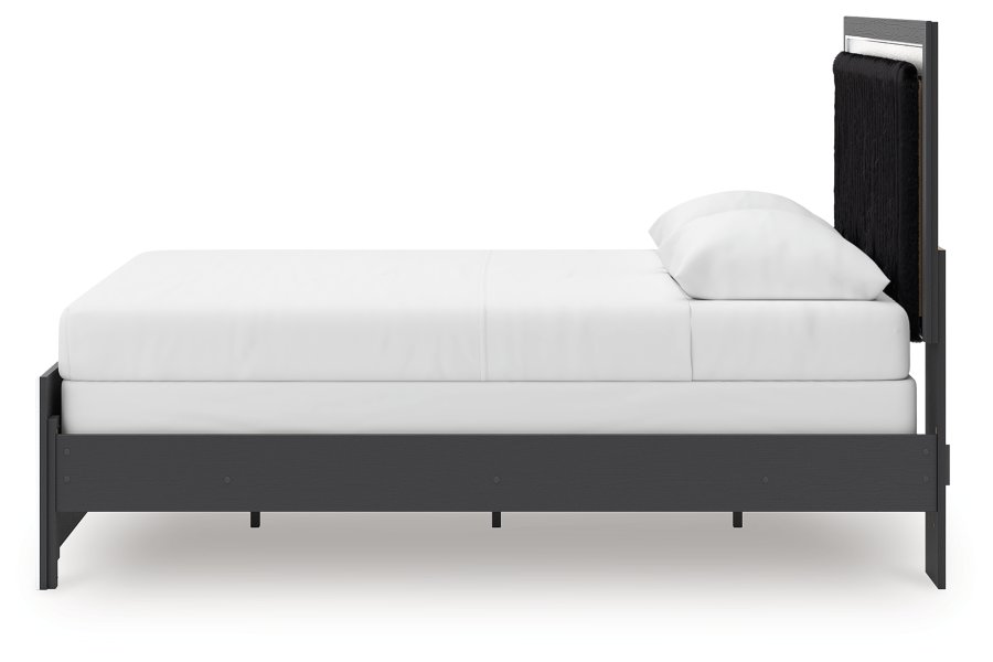 Birmonton Queen Upholstered Panel Bed, Dresser and Mirror - image 13