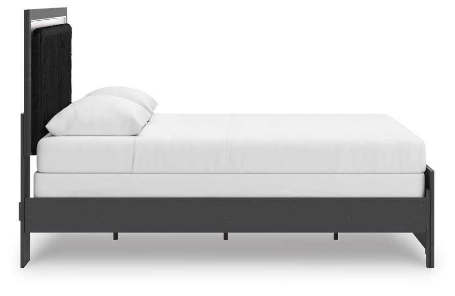 Birmonton Queen Upholstered Panel Bed, Dresser and Mirror - image 11