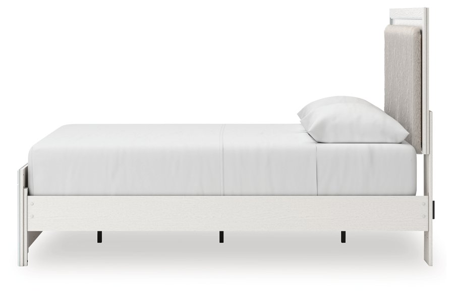 Birmonton Queen Upholstered Panel Platform Bed, Dresser and Mirror - image 13