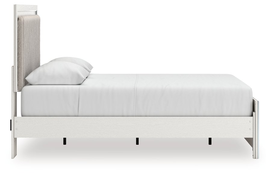Birmonton Queen Upholstered Panel Platform Bed, Dresser and Mirror - image 11
