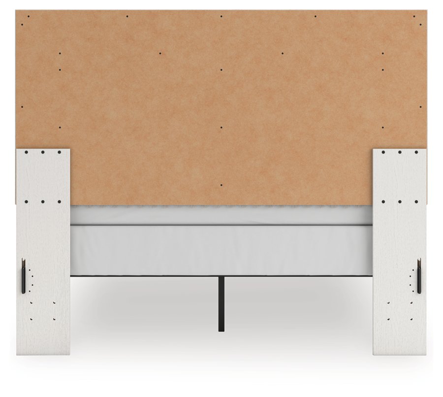 Birmonton Queen Upholstered Panel Bed, Dresser and Mirror - image 12