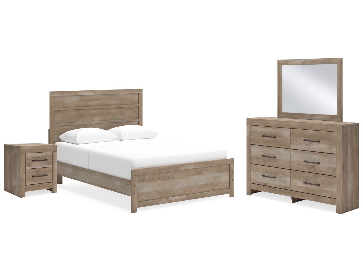 Ashley furniture deals mirrored nightstand