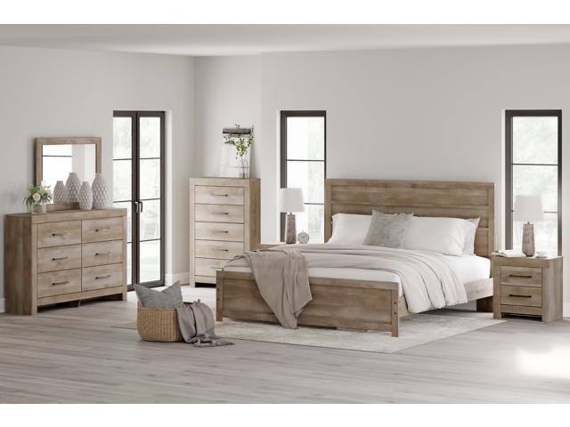 Gachester King Panel Bed with Dresser | Ashley