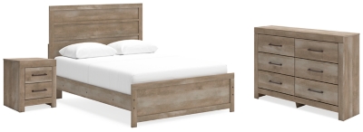 APG-B3580B2-5PC Gachester Queen Panel Bed with Dresser and Nightst sku APG-B3580B2-5PC