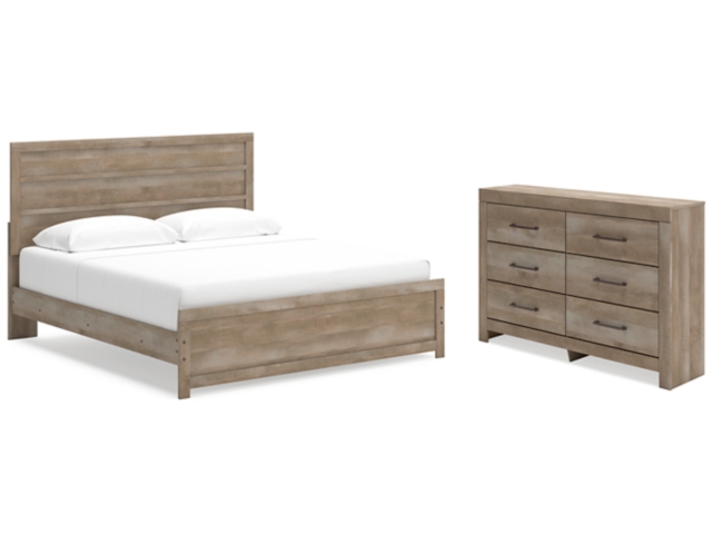 Gachester King Panel Bed with Dresser | Ashley