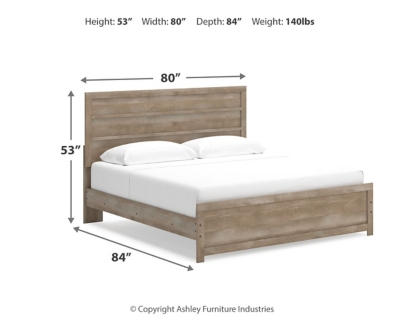Gachester King Panel Bed, Tan, large