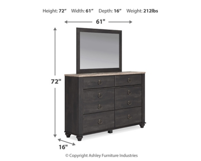 Nanforth Dresser and Mirror, , large