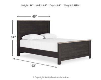 Nanforth Queen Panel Bed, Two-tone, large