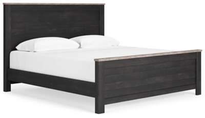 Nanforth King Panel Bed, Two-tone, large
